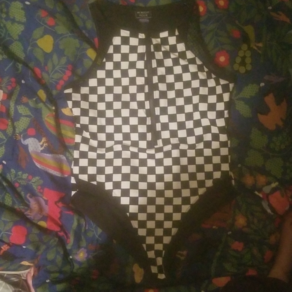 One piece bathing suit